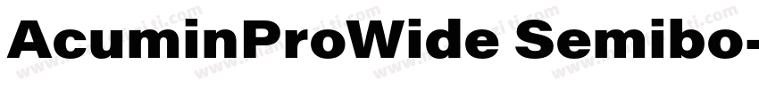 AcuminProWide Semibo字体转换